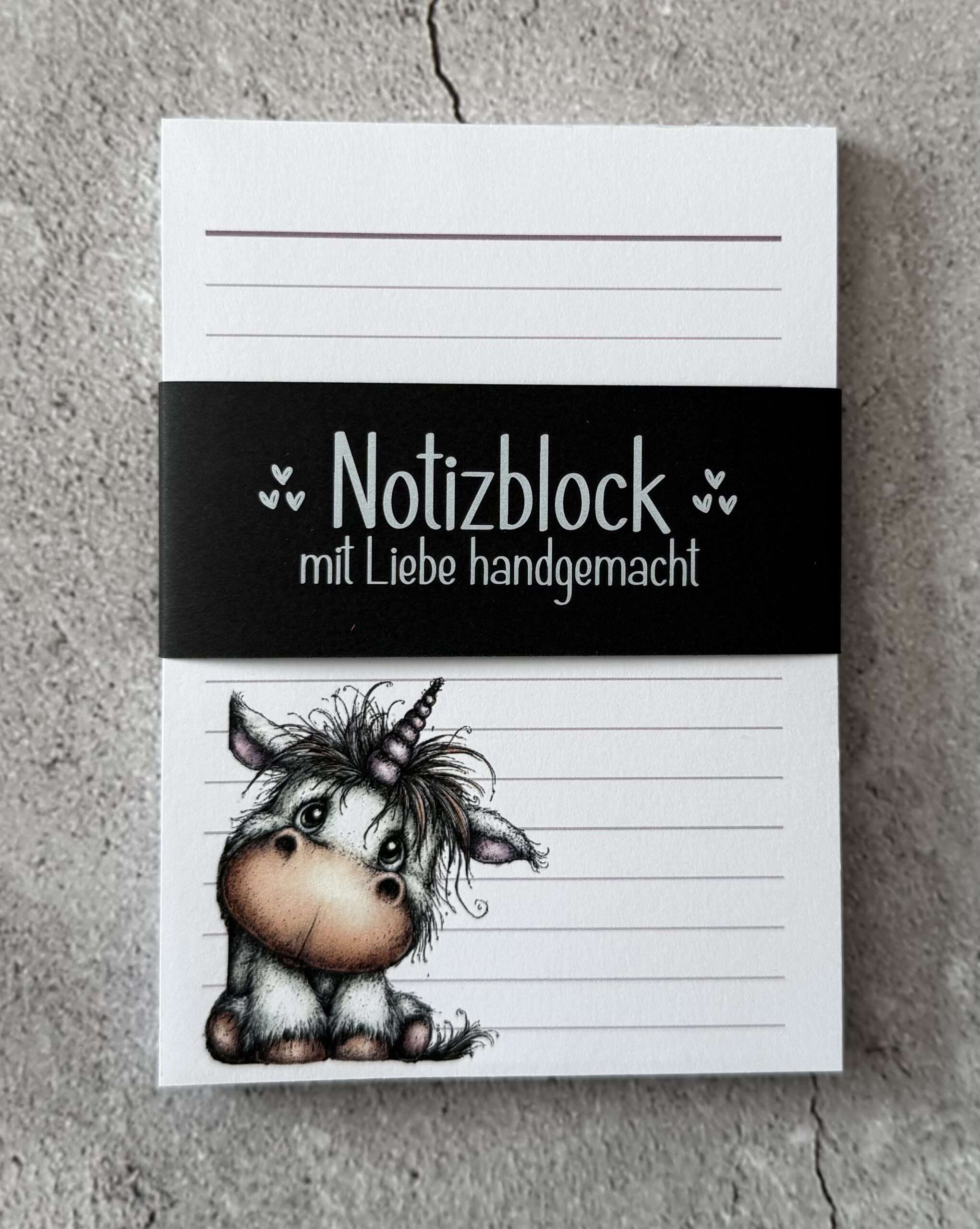A6 Notizblock "Einhorn 2" – Bild 2