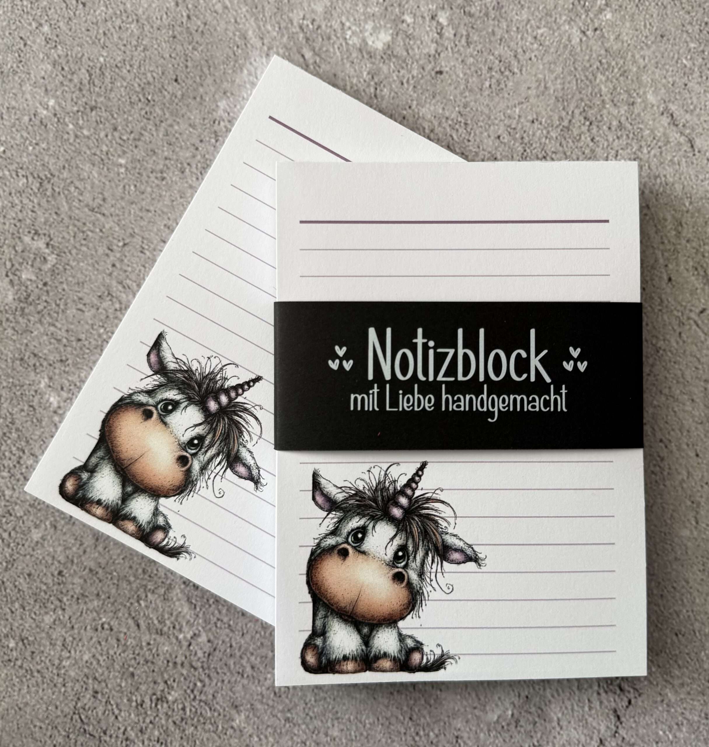 A6 Notizblock "Einhorn 2" – Bild 3
