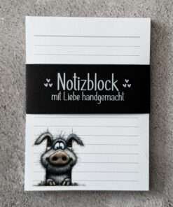 Alternative view of A6 Notizblock "Schwein 1"