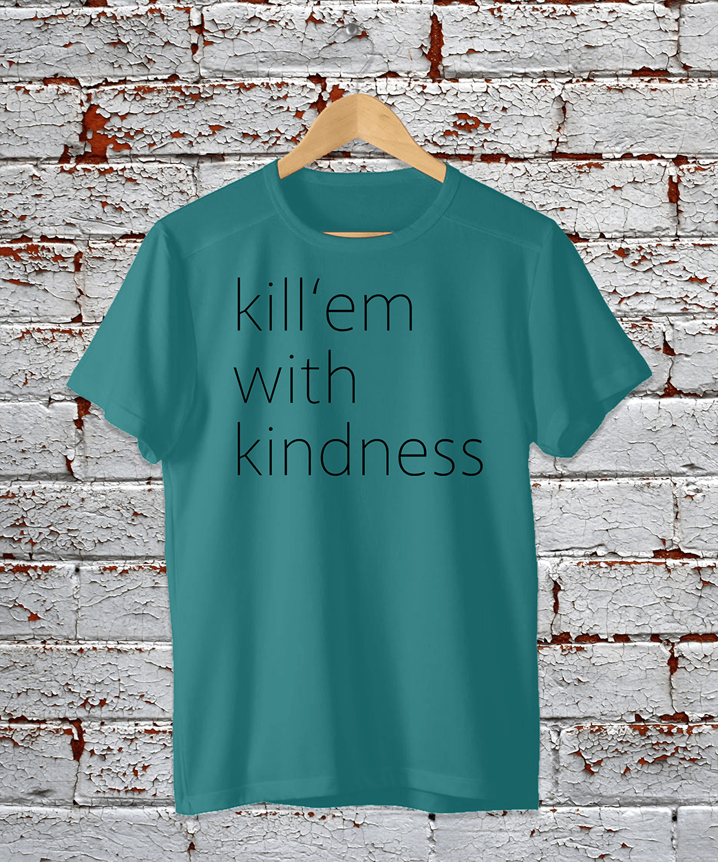 T-Shirt - kill'em with kindness - light – Bild 2